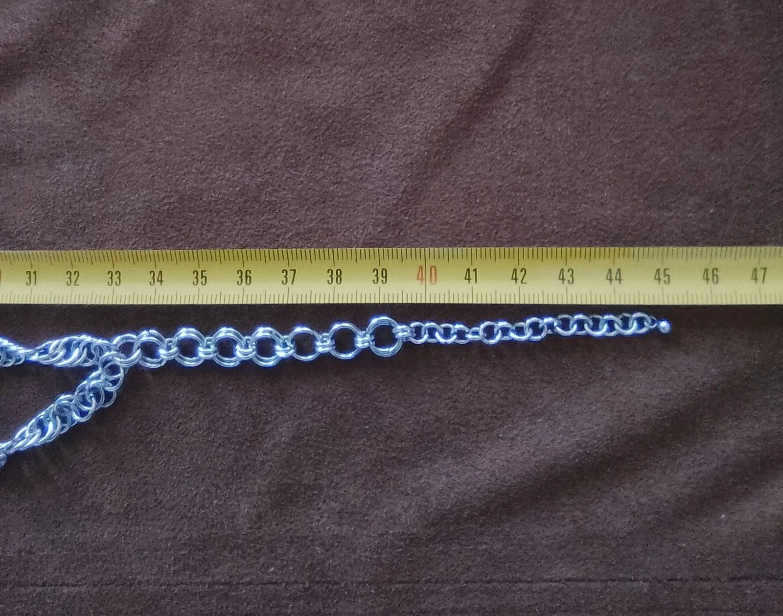 Collier 2 rangs chainmail Persan "spirale" – photo 6